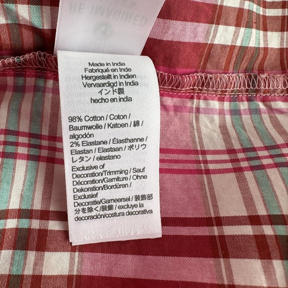 J. Crew Pink Plaid Ruffle Tiered Dress Sz 00 Prairie Country Cottage Americana - Picture 9 of 14